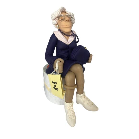 Born To Shop Diana Manning Figurine - Picture 1 of 5